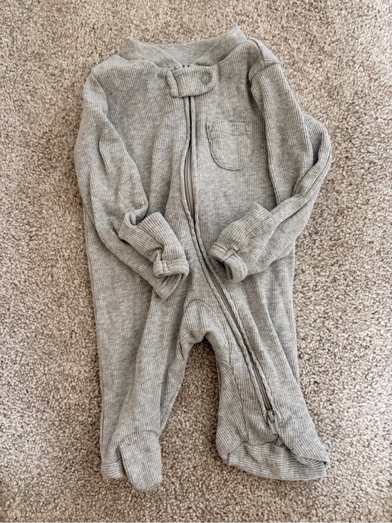Carter's Other - Carter’s Baby Ribbed Footed One-Piece - Light Gray